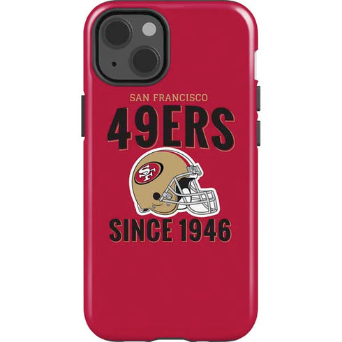 NFL San Francisco 49ers Helmet iPhone 15 Impact Case