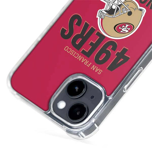 NFL San Francisco 49ers Helmet iPhone 15 Plus MagSafe Case