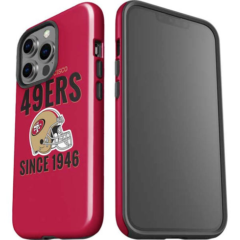 NFL San Francisco 49ers Helmet iPhone 15 Pro Impact Case