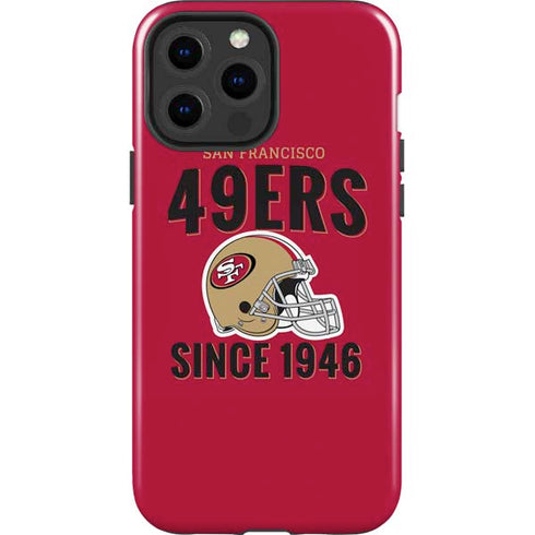 NFL San Francisco 49ers Helmet iPhone 15 Pro Max Impact Case