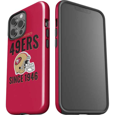 NFL San Francisco 49ers Helmet iPhone 15 Pro Max Impact Case