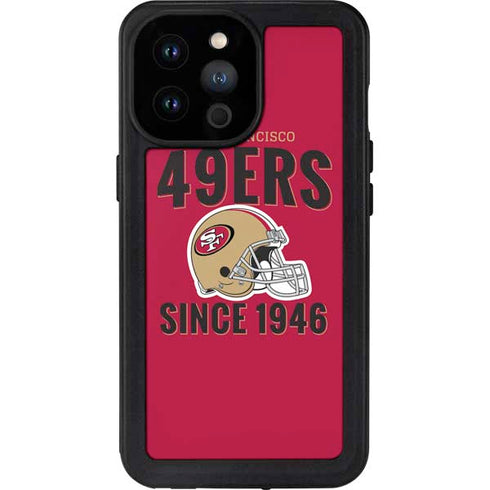 NFL San Francisco 49ers Helmet iPhone 14 Pro Max Waterproof Case