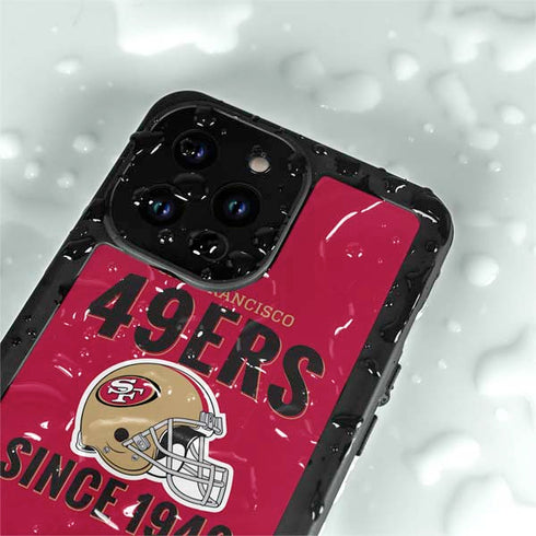 NFL San Francisco 49ers Helmet iPhone 14 Pro Max Waterproof Case