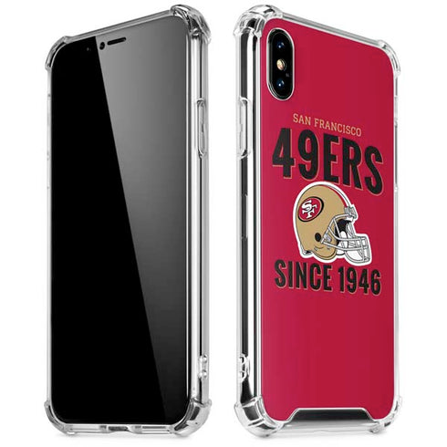 NFL San Francisco 49ers Helmet iPhone X/XS Clear Case