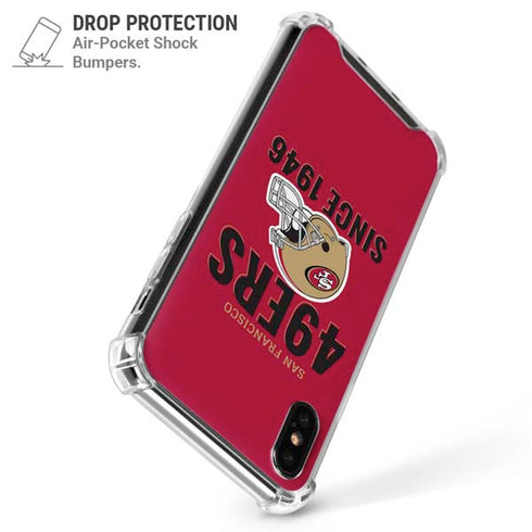 NFL San Francisco 49ers Helmet iPhone X/XS Clear Case
