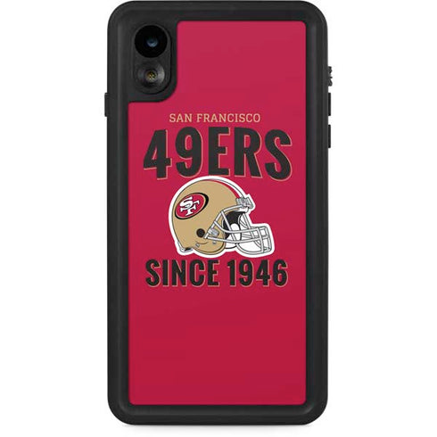 NFL San Francisco 49ers Helmet iPhone XR Waterproof Case