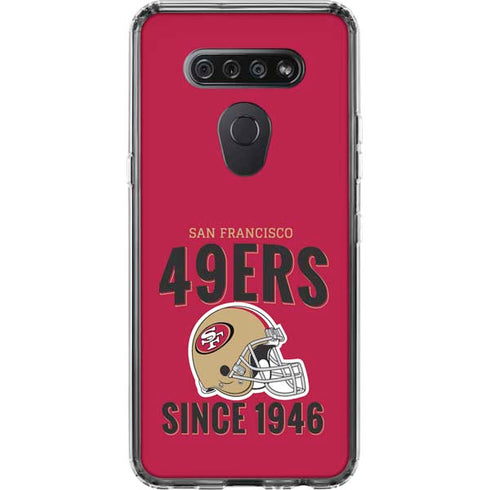 NFL San Francisco 49ers Helmet LG K51/Q51 Clear Case