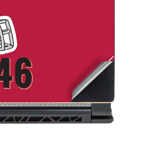 NFL San Francisco 49ers Helmet MSI GS65 Stealth Laptop Skin