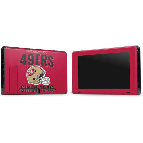 NFL San Francisco 49ers Helmet Nintendo Switch Bundle Skin