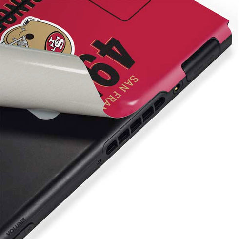 NFL San Francisco 49ers Helmet Nintendo Switch Bundle Skin