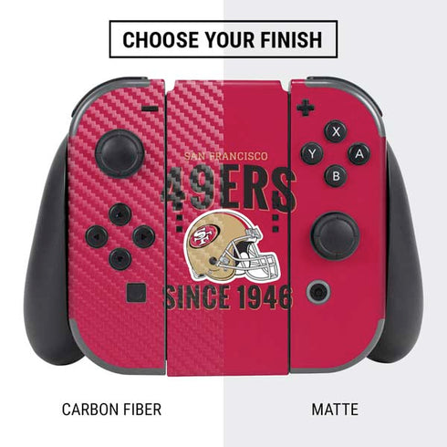 NFL San Francisco 49ers Helmet Nintendo Switch Bundle Skin