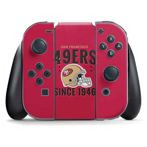 NFL San Francisco 49ers Helmet Nintendo Switch (2017-2021) Joy-Con Controller Skin