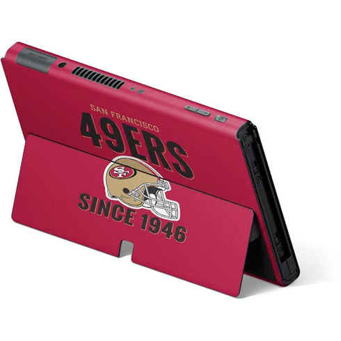 NFL San Francisco 49ers Helmet Nintendo Switch OLED (2021) Skin