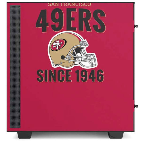 NFL San Francisco 49ers Helmet NZXT H510 Compact ATX Mid-Tower Case Skin