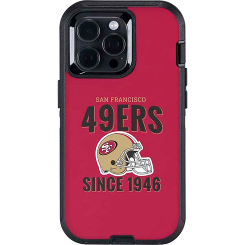 NFL San Francisco 49ers Helmet Otterbox Defender iPhone Skin