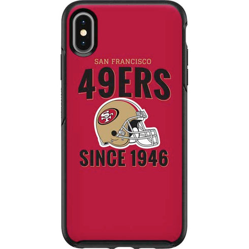 NFL San Francisco 49ers Helmet Otterbox Symmetry iPhone Skin