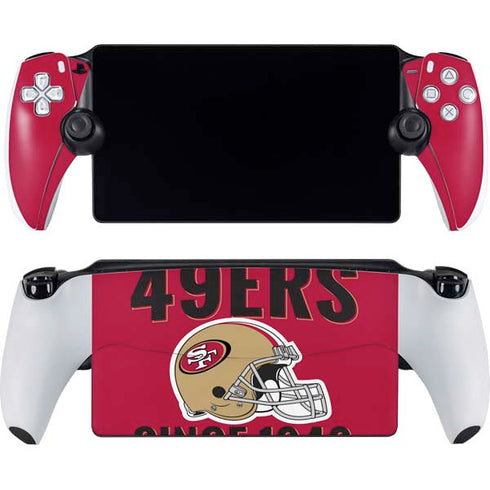 NFL San Francisco 49ers Helmet PlayStation Portal Remote Player Skin