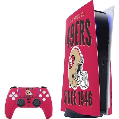 NFL San Francisco 49ers Helmet PS5 Bundle Skin