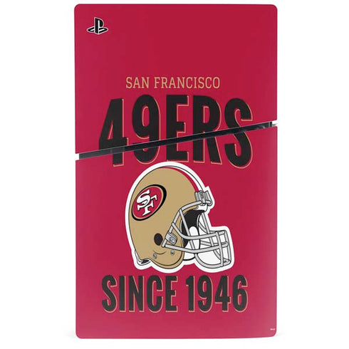 NFL San Francisco 49ers Helmet PS5 Slim Disk Bundle Skin
