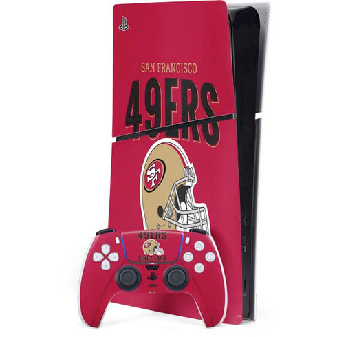 NFL San Francisco 49ers Helmet PS5 Slim Digital Edition Bundle Skin