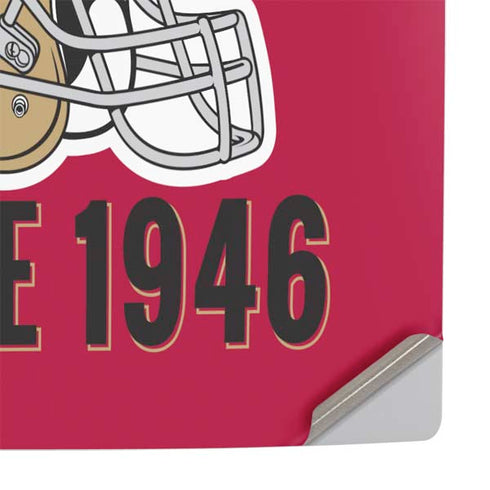 NFL San Francisco 49ers Helmet PS5 Slim Digital Edition Console Skin