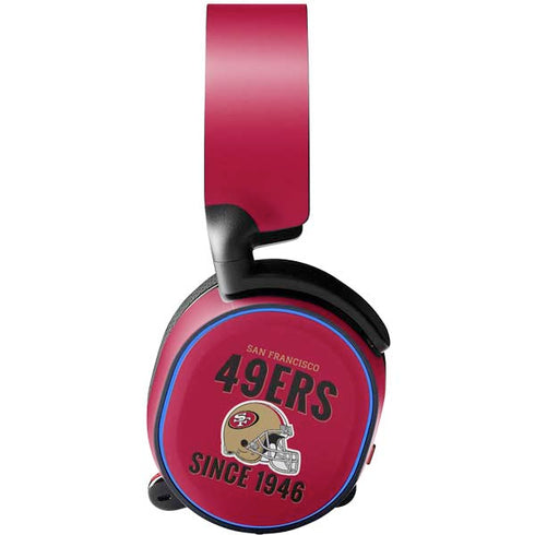 NFL San Francisco 49ers Helmet SteelSeries Arctis 5 Skin