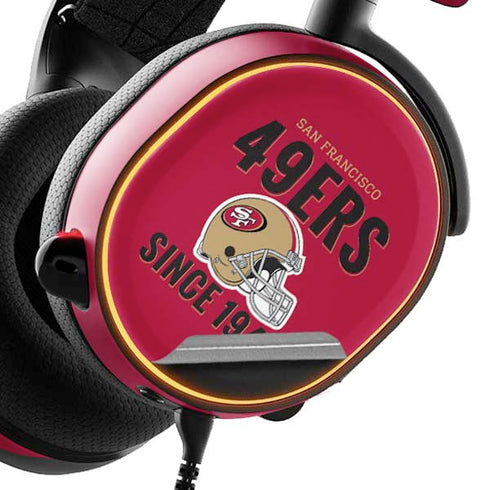 NFL San Francisco 49ers Helmet SteelSeries Arctis 5 Skin