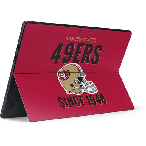 NFL San Francisco 49ers Helmet Surface Pro 6 Skin