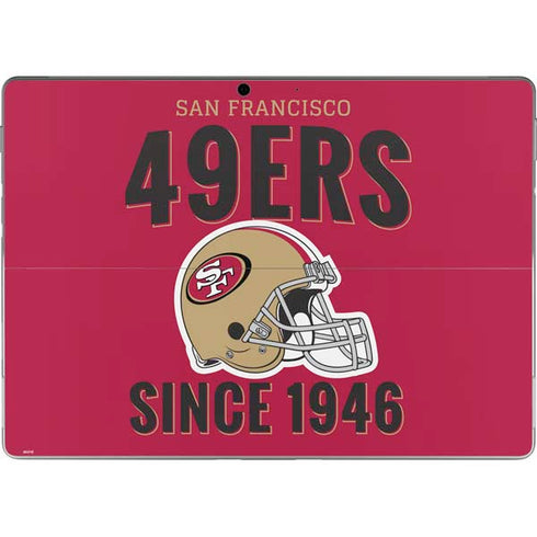NFL San Francisco 49ers Helmet Surface Pro 8 Skin