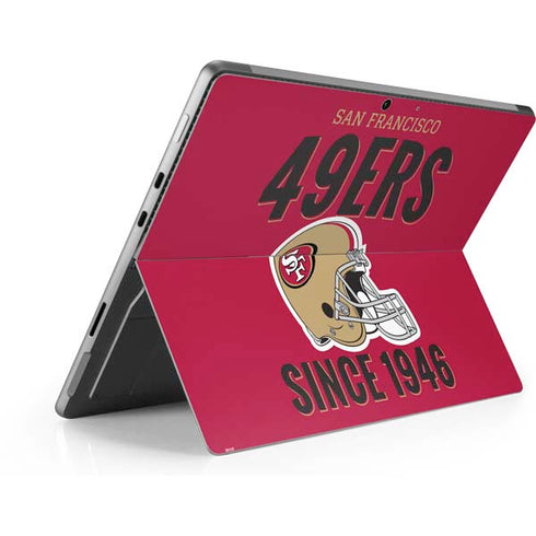 NFL San Francisco 49ers Helmet Surface Pro 8 Skin