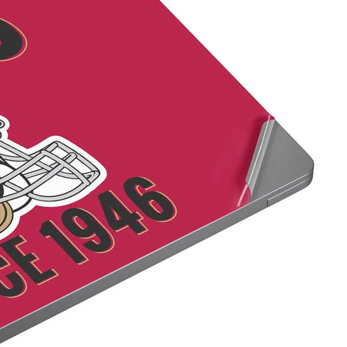NFL San Francisco 49ers Helmet Universal Laptop 12in (9.8 x 6.8in) Skin
