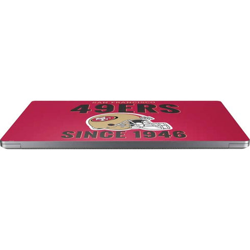 NFL San Francisco 49ers Helmet Universal Laptop 14in (11.4 x 8.2in) Skin