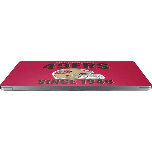NFL San Francisco 49ers Helmet Universal Laptop 17in (13.8 x 10in) Skin