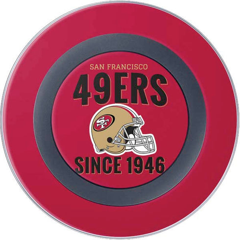 NFL San Francisco 49ers Helmet Wireless Charger Skin