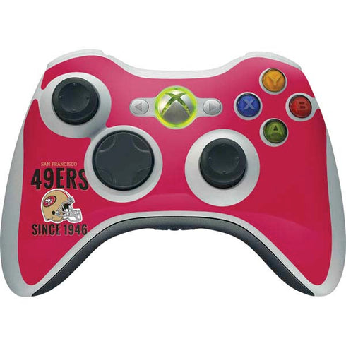 NFL San Francisco 49ers Helmet Xbox 360 Wireless Controller Skin
