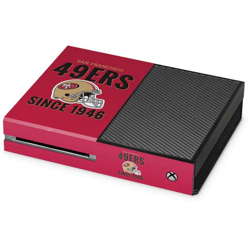 NFL San Francisco 49ers Helmet Xbox One Console Skin