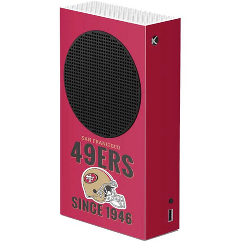 NFL San Francisco 49ers Helmet Xbox Series S Console Skin