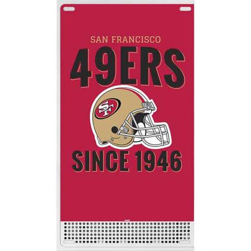 NFL San Francisco 49ers Helmet Xbox Series S Console Skin
