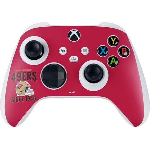 NFL San Francisco 49ers Helmet Xbox Series S Controller Skin