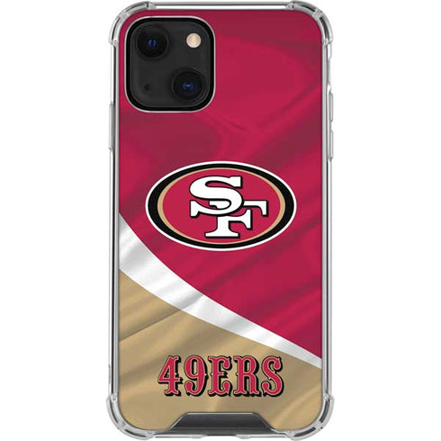 NFL San Francisco 49ers iPhone 14 Plus Clear Case