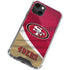 NFL San Francisco 49ers iPhone 14 Plus Clear Case