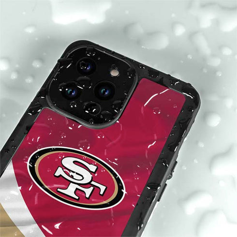 NFL San Francisco 49ers iPhone 15 Pro Waterproof Case