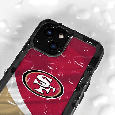 NFL San Francisco 49ers iPhone 15 Waterproof Case