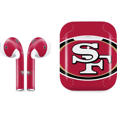 NFL San Francisco 49ers Large Logo Apple AirPods 2 Skin
