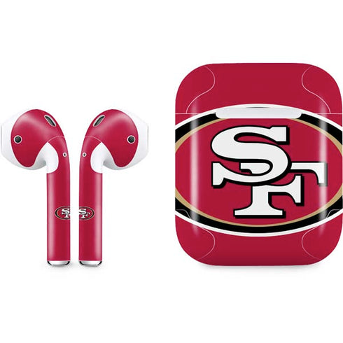 NFL San Francisco 49ers Large Logo Apple AirPods Skin