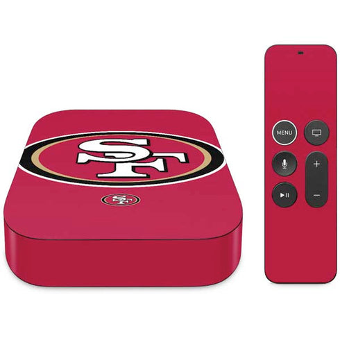 NFL San Francisco 49ers Large Logo Apple TV Skin