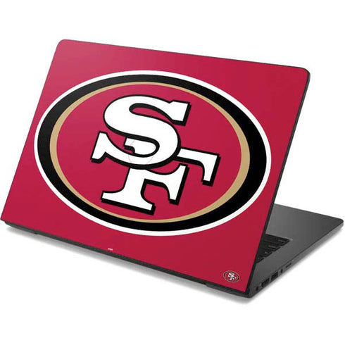 NFL San Francisco 49ers Large Logo Dell Chromebook Skin