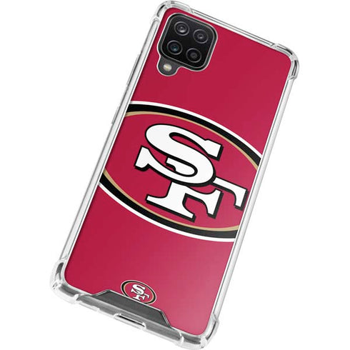 NFL San Francisco 49ers Large Logo Galaxy A12 Clear Case