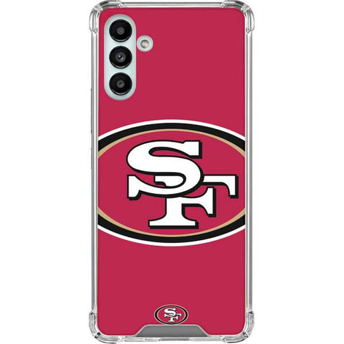 NFL San Francisco 49ers Large Logo Galaxy A13 5G Clear Case