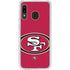NFL San Francisco 49ers Large Logo Galaxy A20 Clear Case
